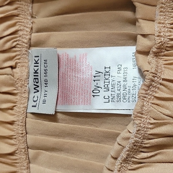 GIRL'S Wide Leg Pleated Pants 10 - Picture 3 of 4